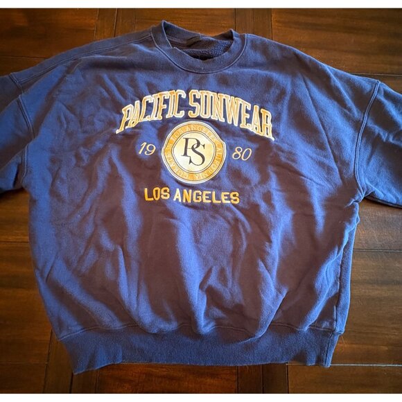 Vintage Pacific Sunwear Ps 1980 Los Angeles Graphic Sweatshirt Small - Picture 3 of 6
